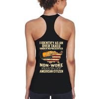 I Identify As An Over Taxed Under (On Back) Womens Tank Top