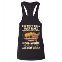 I Identify As An Over Taxed Under (On Back) Womens Tank Top