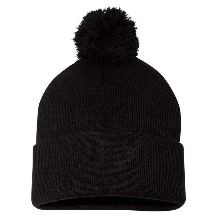 I Identify As An Over Taxed Under (On Back) Pom Pom 12in Knit Beanie