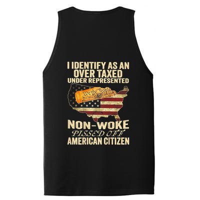 I Identify As An Over Taxed Under (On Back) PosiCharge Competitor Tank