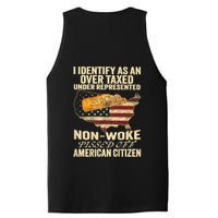 I Identify As An Over Taxed Under (On Back) PosiCharge Competitor Tank