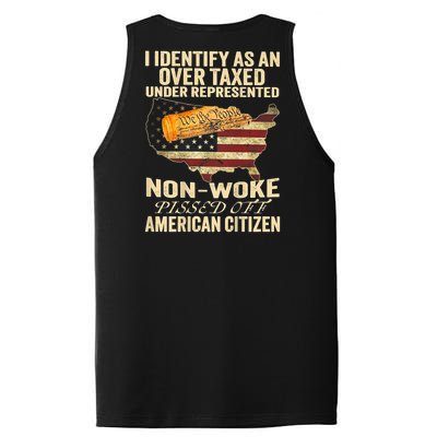 I Identify As An Over Taxed Under (On Back) PosiCharge Competitor Tank