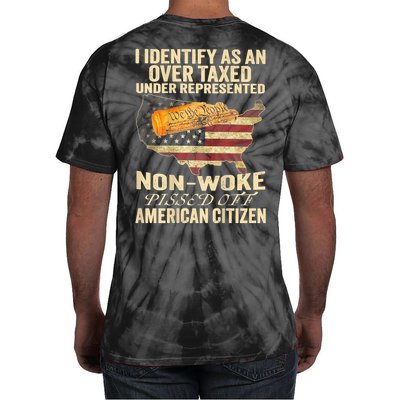 I Identify As An Over Taxed Under (On Back) Tie-Dye T-Shirt