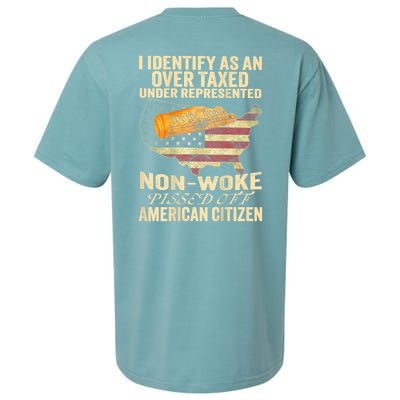 I Identify As An Over Taxed Under (On Back) Sueded Cloud Jersey T-Shirt