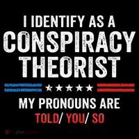 I Identify As A Conspiracy Theorist My Pronouns Are Told You Sustainable Bucket Hat