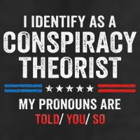 I Identify As A Conspiracy Theorist My Pronouns Are Told You 25L Jumbo Tote