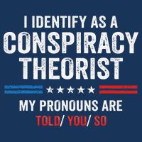 I Identify As A Conspiracy Theorist My Pronouns Are Told You Infant Baby Jersey Bodysuit