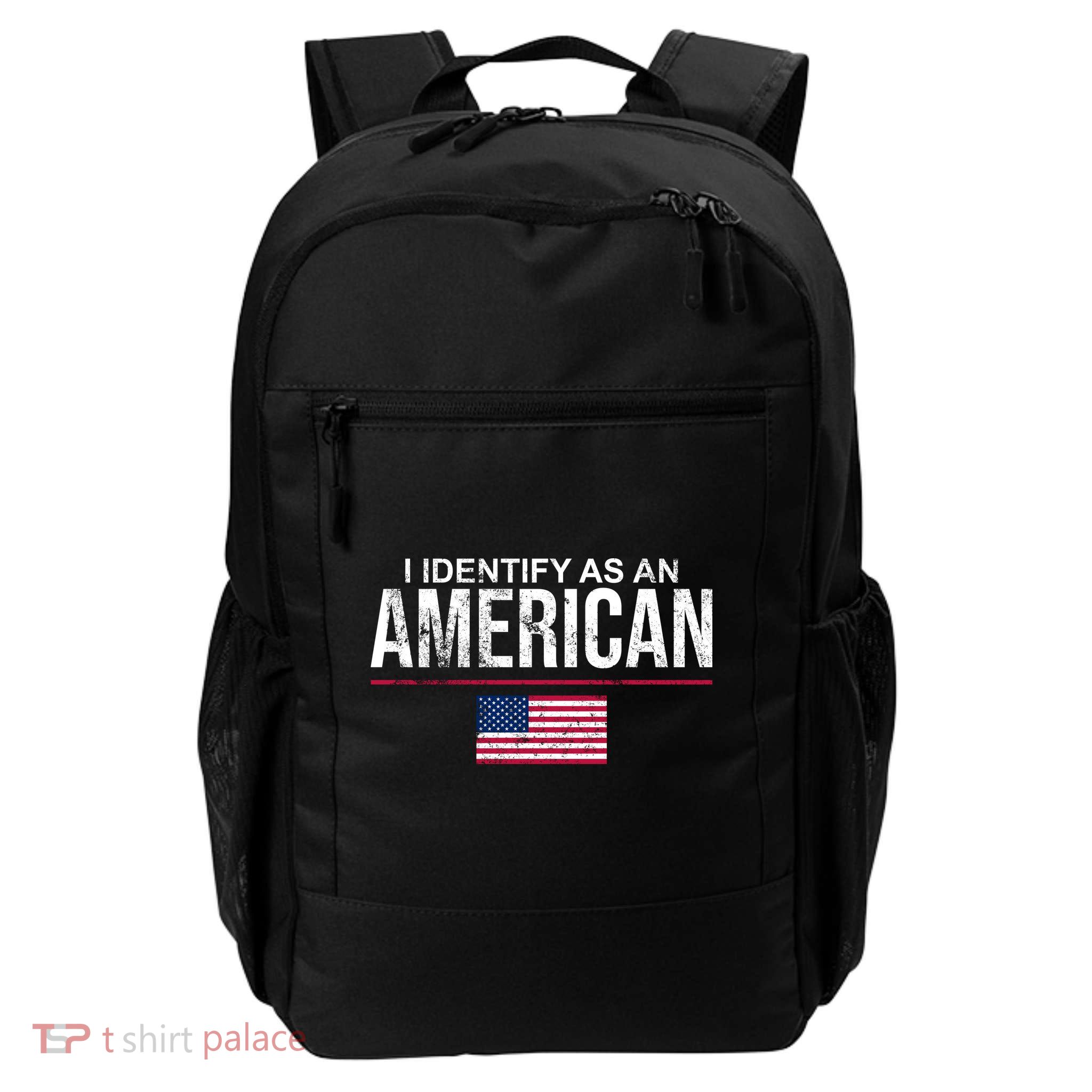 I Identify As An American USA FLAG Backpack