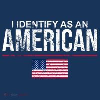 I Identify As An American USA FLAG Sustainable Bucket Hat