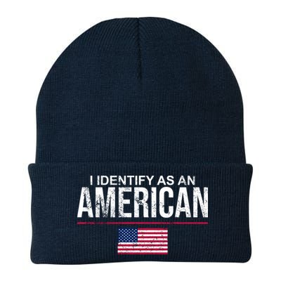 I Identify As An American USA FLAG Beanie