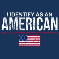 I Identify As An American USA FLAG Drawstring Bag