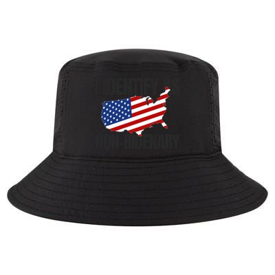 I Identify As Non Bidenary Cool Comfort Performance Bucket Hat
