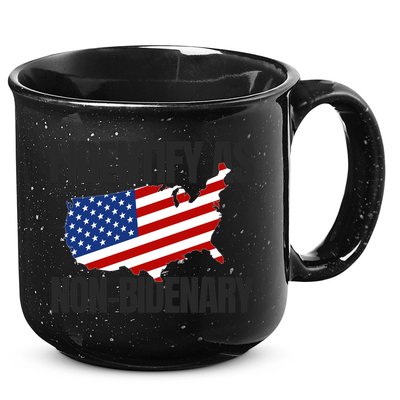 I Identify As Non Bidenary 15oz Campfire Ceramic Mug