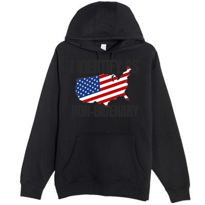 I Identify As Non Bidenary Premium Pullover Hoodie