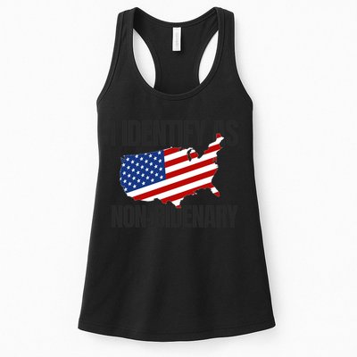 I Identify As Non Bidenary Womens Tank Top