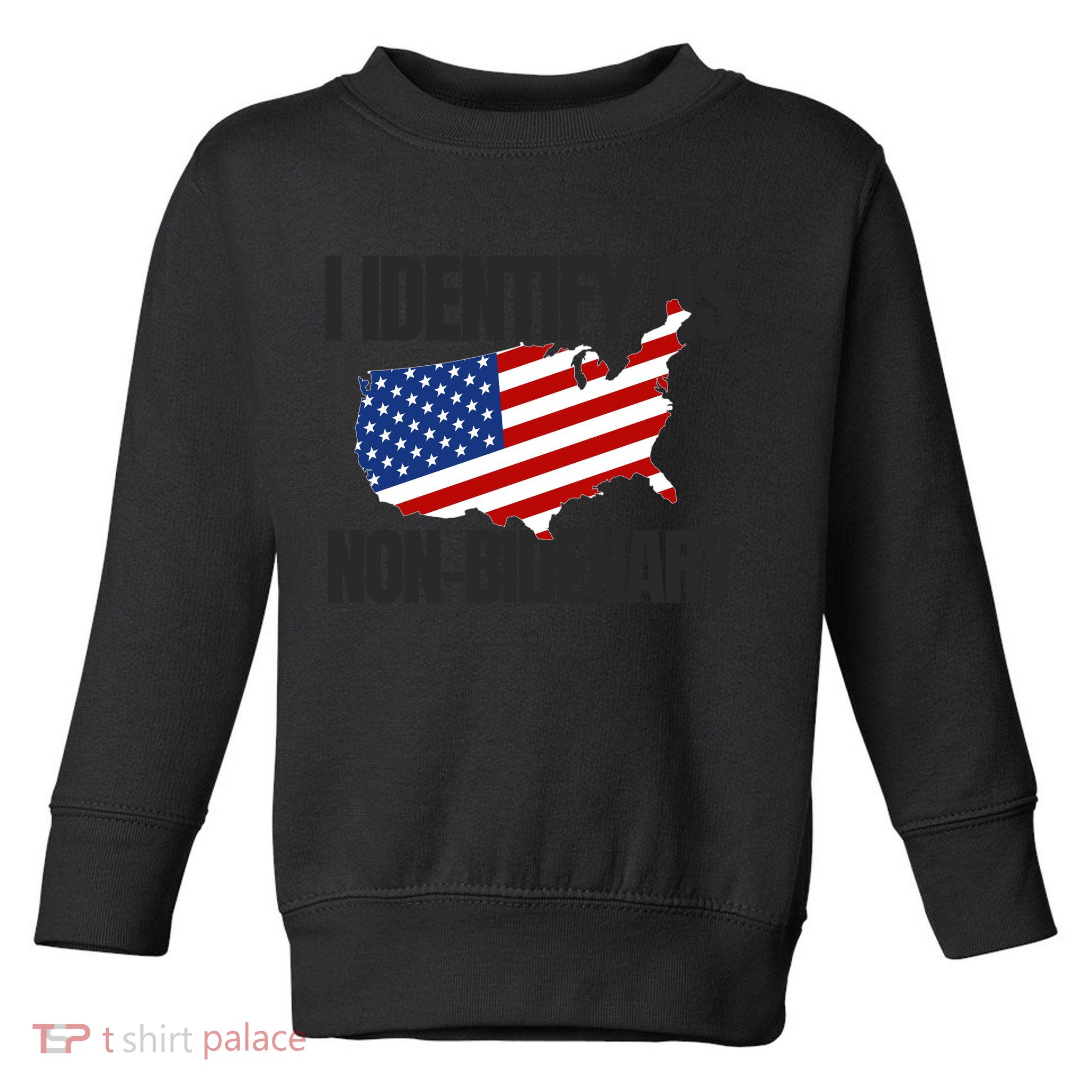 I Identify As Non Bidenary Toddler Sweatshirt