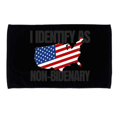 I Identify As Non Bidenary Microfiber Hand Towel