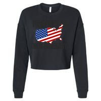 I Identify As Non Bidenary Cropped Pullover Crew