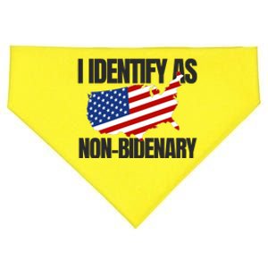 I Identify As Non Bidenary USA-Made Doggie Bandana