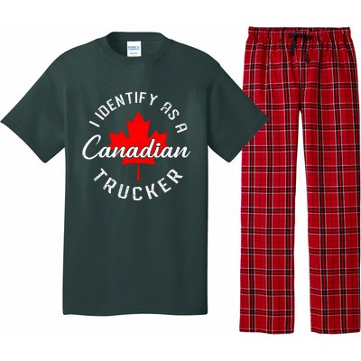 I Identify As A Canadian Trucker Pajama Set