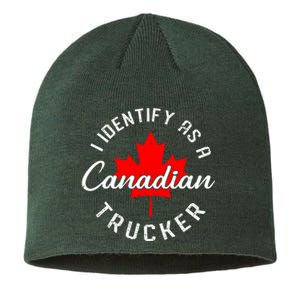 I Identify As A Canadian Trucker Sustainable Beanie