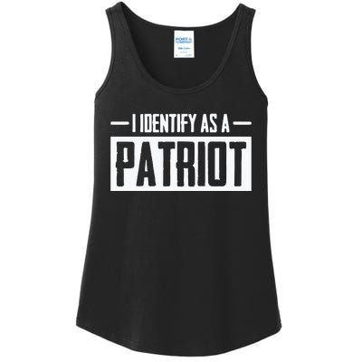 I Identify As A Patriot Ladies Essential Tank