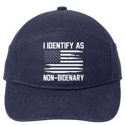 I Identify As Non Bidenary 7-Panel Snapback Hat