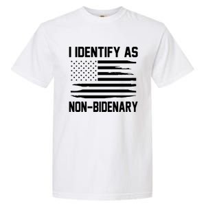 I Identify As Non Bidenary Garment-Dyed Heavyweight T-Shirt