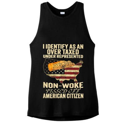 I Identify As An Over Taxed Under Ladies PosiCharge Tri-Blend Wicking Tank
