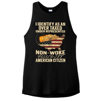 I Identify As An Over Taxed Under Ladies PosiCharge Tri-Blend Wicking Tank