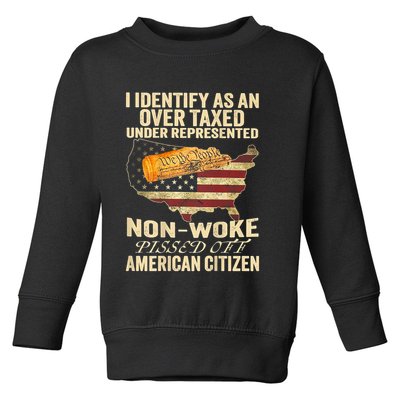 I Identify As An Over Taxed Under Toddler Sweatshirt