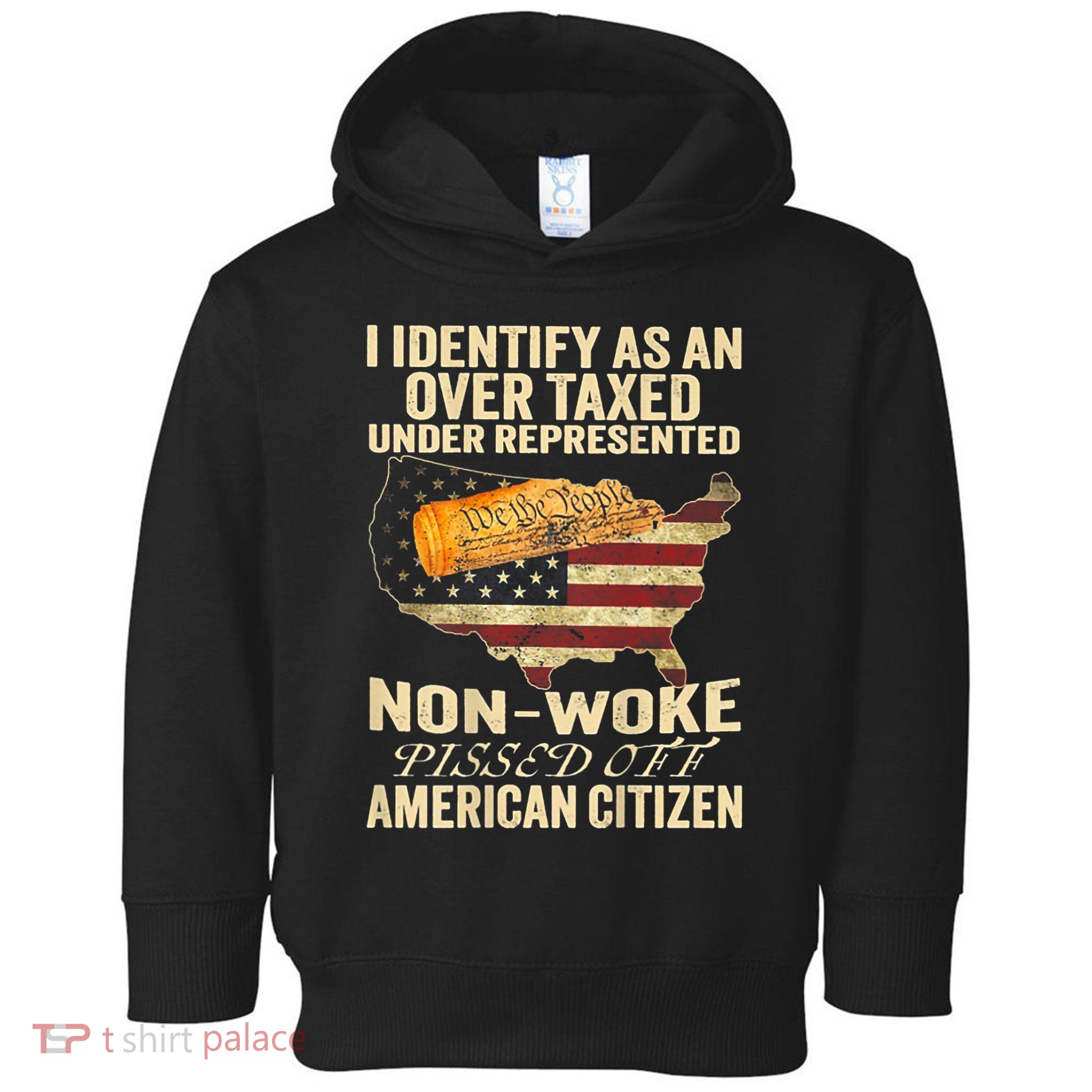 I Identify As An Over Taxed Under Toddler Hoodie