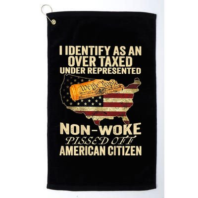 I Identify As An Over Taxed Under Golf Towel
