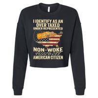 I Identify As An Over Taxed Under Cropped Pullover Crew