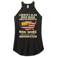 I Identify As An Over Taxed Under Women's Perfect Tri Rocker Tank