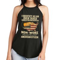 I Identify As An Over Taxed Under Women's Perfect Tri Rocker Tank