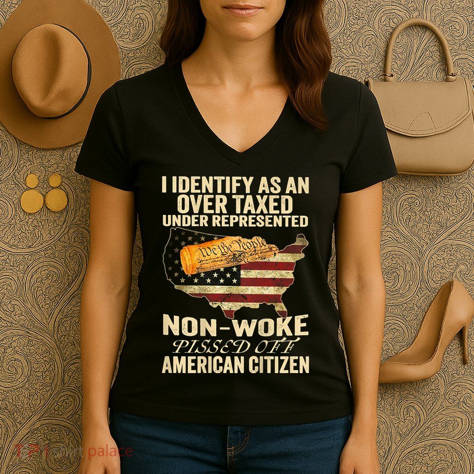 I Identify As An Over Taxed Under Women's V-Neck T-Shirt