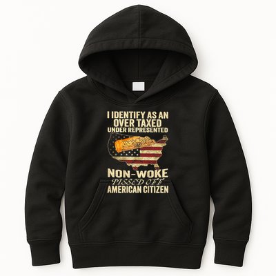 I Identify As An Over Taxed Under Kids Hoodie