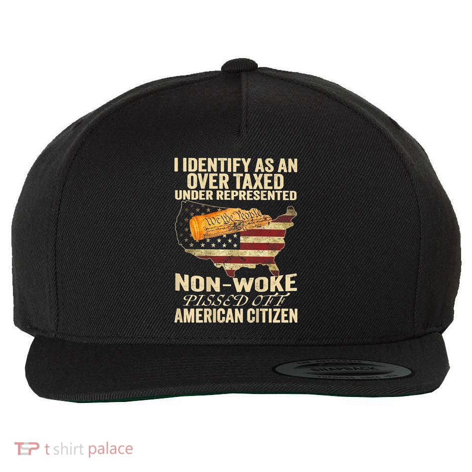 I Identify As An Over Taxed Under Wool Snapback Cap
