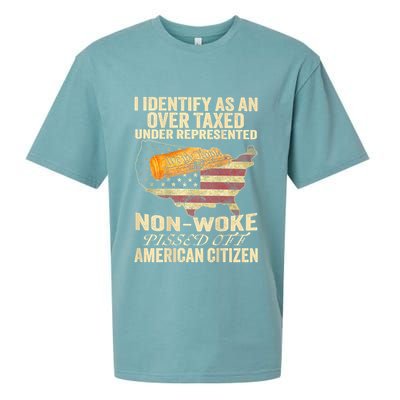 I Identify As An Over Taxed Under Sueded Cloud Jersey T-Shirt