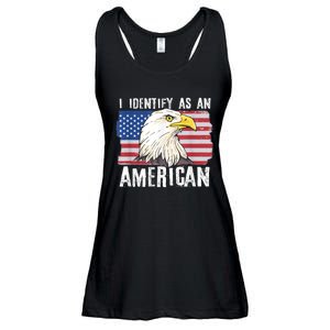 I Identify As An American Proud Us American Ladies Essential Flowy Tank