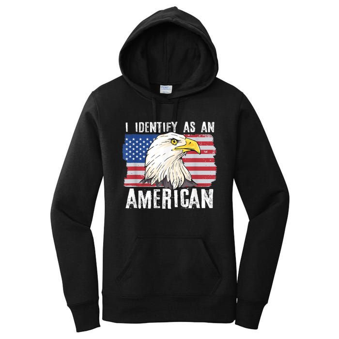 I Identify As An American Proud Us American Women's Pullover Hoodie