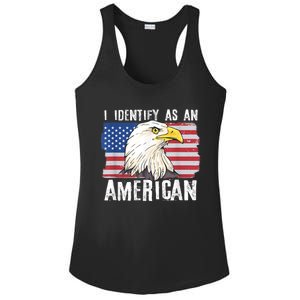 I Identify As An American Proud Us American Ladies PosiCharge Competitor Racerback Tank