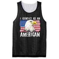 I Identify As An American Proud Us American Mesh Reversible Basketball Jersey Tank