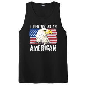 I Identify As An American Proud Us American PosiCharge Competitor Tank