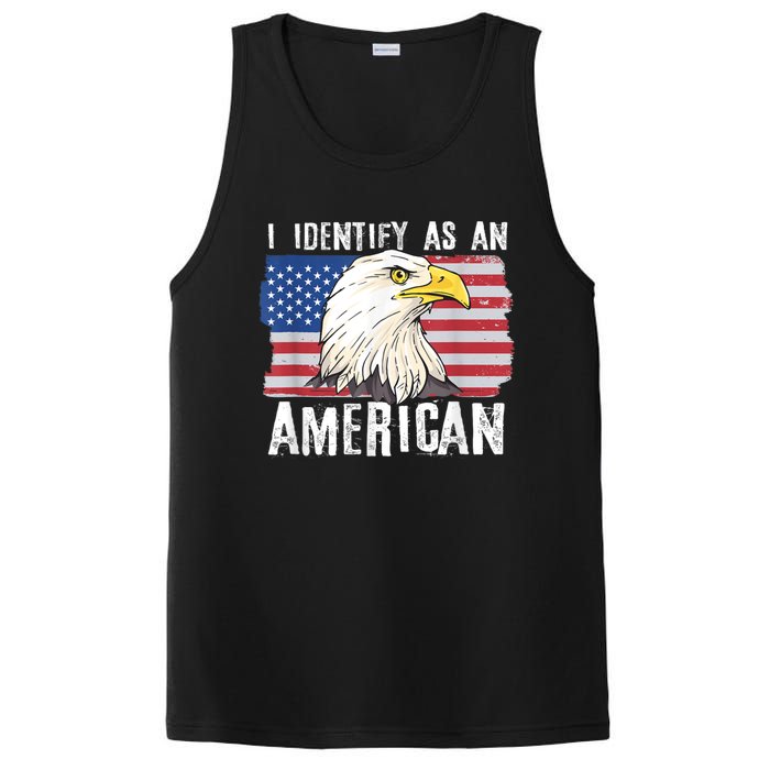 I Identify As An American Proud Us American PosiCharge Competitor Tank