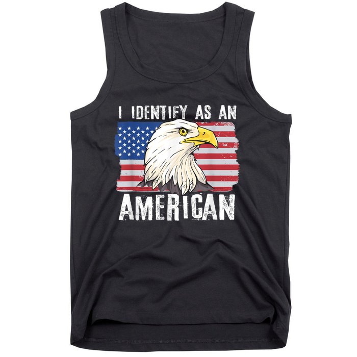 I Identify As An American Proud Us American Tank Top