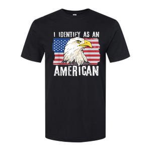 I Identify As An American Proud Us American Softstyle CVC T-Shirt