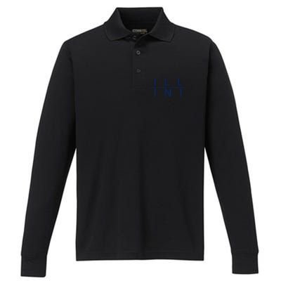 Illinois Il Athletics Fans Performance Long Sleeve Polo