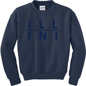 Illinois Il Athletics Fans Kids Sweatshirt